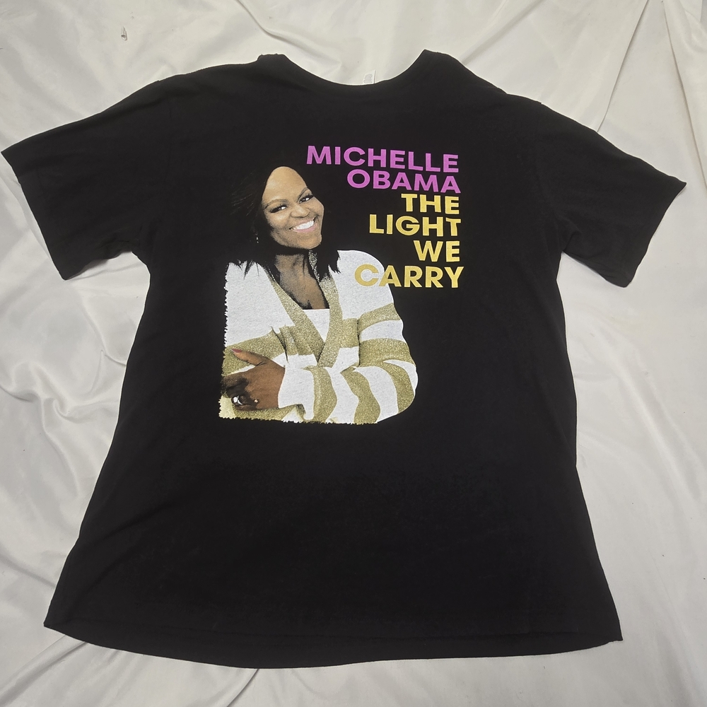 Black Graphic Tee - Michelle Obama Design